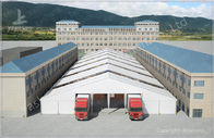 Waterproof Industrial Canopy Tent Fabric Shelter Systems With Transparent Skylight