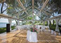Pretty Transparent Cover Outdoor Wedding Reception Marquee Solid Anodized Aluminum Profile