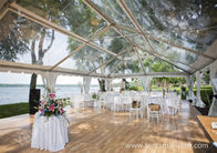 Pretty Transparent Cover Outdoor Wedding Reception Marquee Solid Anodized Aluminum Profile
