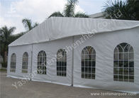 Transparent PVC Windows Hard Aluminium Frame Tents , metal frame tent 15m by 30m