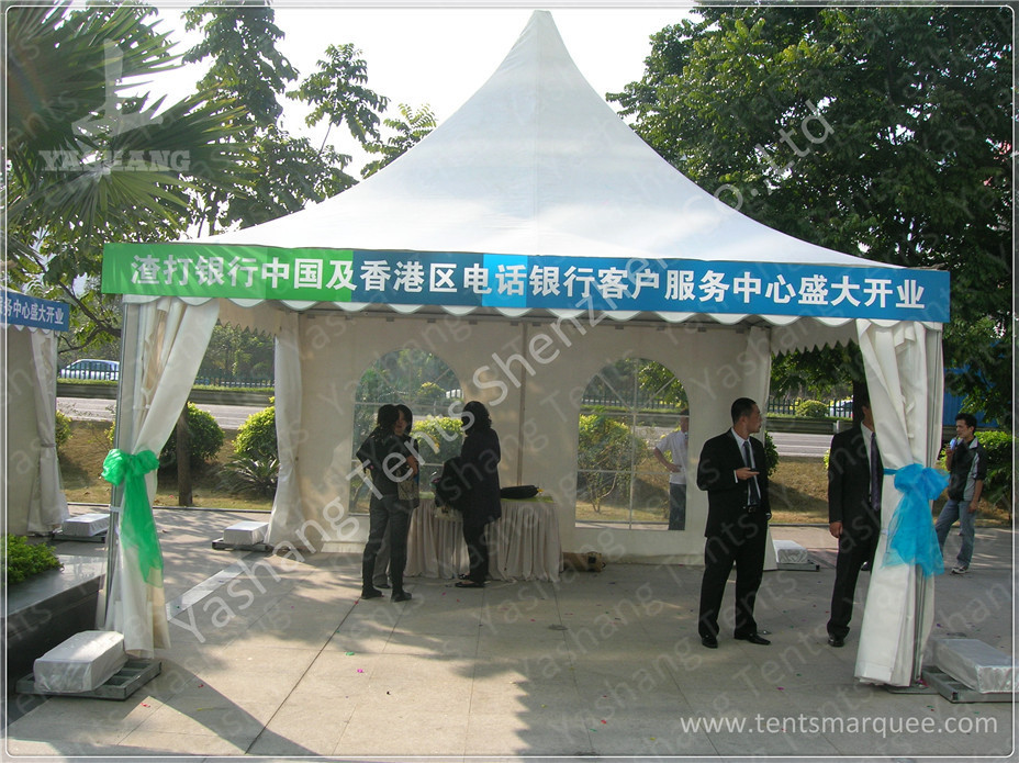 Outdoor Aluminum Frame High Peak Tents , Pagoda Corporate Event Tent